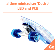 altbee minicruiser 'Desire'LED and PCB
