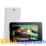 Justice - 7 Inch Dual Core 3G Android Tablet (Dual SIM, 1GHz Dual Core, 1024x600)