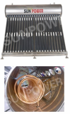 Copper coil Pre-heat type solar water heater