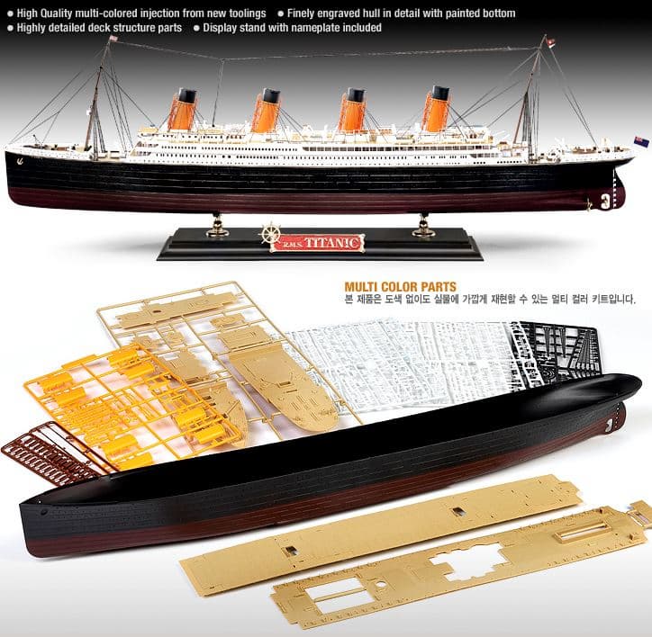 titanic plastic toy