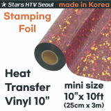 Heat Transfer Vinyl  KOREA 10__  Stamping Foil _  patterns _ small size HTV  _ 
