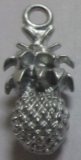 pineapple design alloy badge