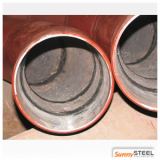 Abrasion resistant ceramic lined pipe and elbow 