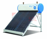 Compact solar water heater with inner copper coil