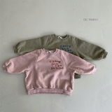 DE MARVI Kids Children Fleece Loose fit Lettering Sweater Girls Boys Winter Autumn Fashion Korean