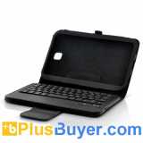 Detachable Bluetooth Keyboard + Leather Case For Samsung Galaxy Note 8.0 - Black