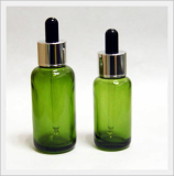 Spoid Glass Bottle - Round, Green Color Type