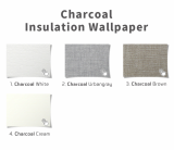  HiHOMETECH CHARCOAL  INSULATION   WALL PAPER