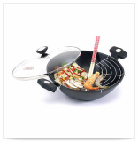 Coren two-handle cast-iron wok (4pcs)