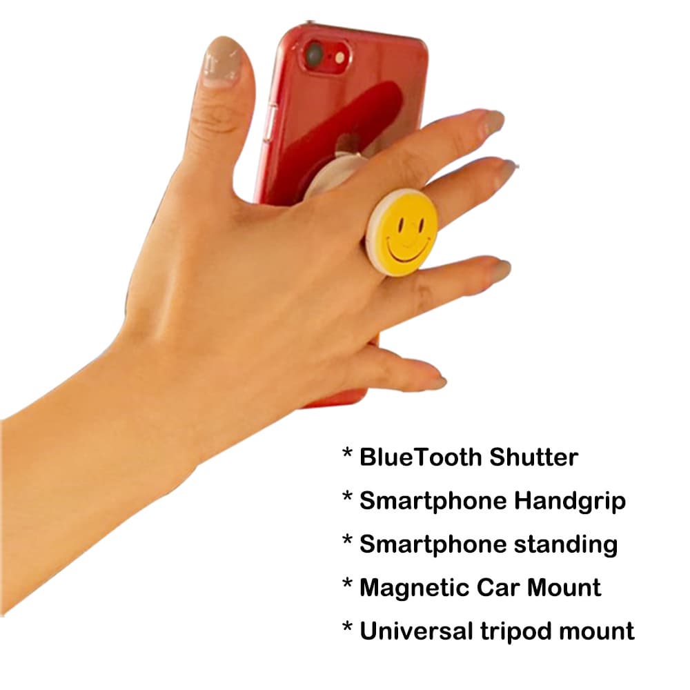 Smartphone finger grip holder _ Magnetic Phone Mount for Car