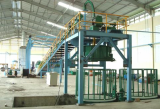 Copper rod continuous castinga nd rolling machine