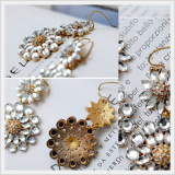 [LJ New York] Crystal Daisy Flower Earrings