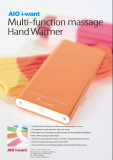 USB rechargeable massage hand warmer