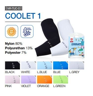 Hand  Supersoft Cool & UV protection Fingerless N-RIT TUBE-9 COOLET  Arm 