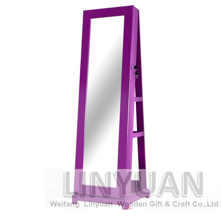 Standing Dressing Mirror With Jewelry Cabinet Tradekorea