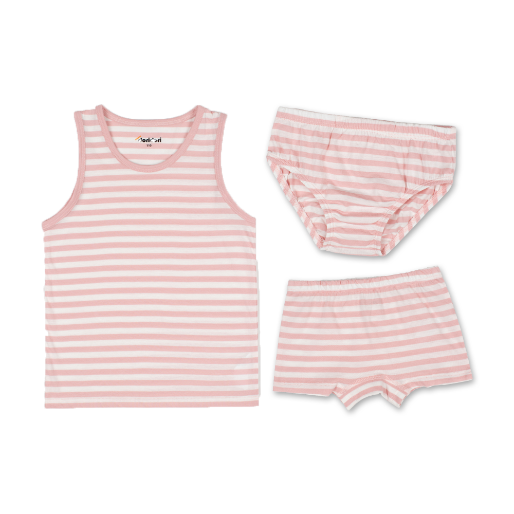 Doridori Little Girls_ Organic Cotton Underwear Undershirt For Kid_ Toddler_ Baby _Pink Heart SR