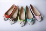 synthetic leather fashion lady flat shoes