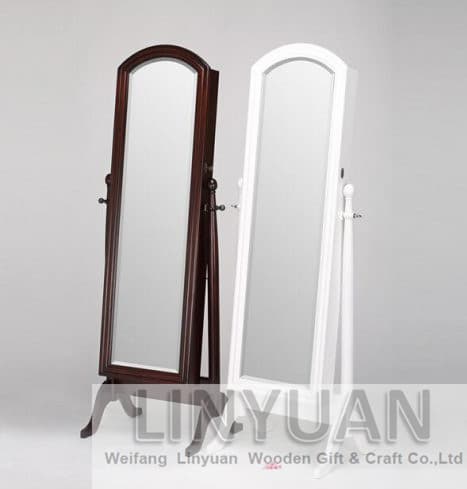 Standing Dressing Mirror With Jewelry Cabinet Tradekorea