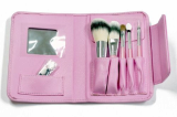 Pink powder room brush set 5pcs 