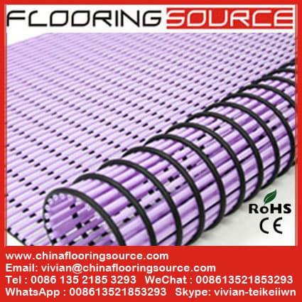 PVC Tubular Slip Resistant Matting Hollow Anti Fatigue Plastic Floor Runners