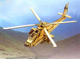 AH-64 Apache Helicopter - Made DIY Toy , Gift , Model 