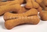 pet food:Short biscuit for dog --chicken flavor bone shaped corn biscuit