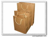Kraft shopping paper bag with handle