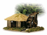 Water Mill House- Made DIY Toy , Craft, Gift , Model 