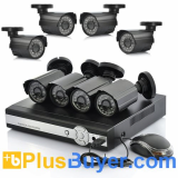 8 Channel DVR Surveillance System - PAL (8 CCTV Cameras, H.264, Network)