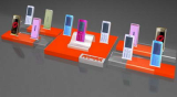 Acrylic cell phone display stands
