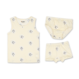 Doridori Little Girls_ Organic Cotton Underwear Undershirt For Kid_ Toddler_ Baby _Baby Pig P