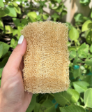 Eco friendly natural soft loofah short cut 10_12cm cheapest_OEM service luffa sponge cleaning bath