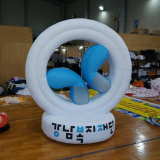 Blue butterfly and white round cloud inflatable _Customized_