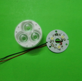 3x3 W led module 50mm opitc led lens with PCB and led