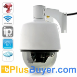 Mini IP Security Camera with PTZ Control (Weatherproof, WiFi)