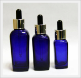 Spoid Glass Bottle - Square, Blue Color Type
