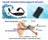 Swimming coaching tool with bone conduction tech and patent