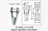 crosby G-416/S-416 Open Spelter Sockets  