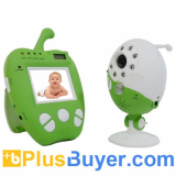 2.4G Wireless Baby Monitor 2.5 inch Color LCD with Night Vision - Green