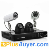 Secure View - 4 Channel DVR Surveillance System (2 Indoor + 2 Outdoor Cameras, 500GB HDD, 700TVL)
