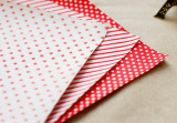 Fabric Sticker 3 Set <Dailylike - Red Ribbon>