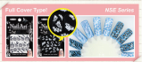 Nail Art Sticker --NSE Series, White Color, 10 designs are available.
