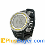 Waterproof Outdoor Sports Watch with Weather Forecast, World Time, Countdown Timer