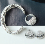 [LJ New York] Aprodite Luxury Earrings Bangle Ring Set