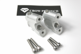 Crow Protech Handlebar Risers 40mm Height compatible with R1200_ R1250GS_GSA _Silver_