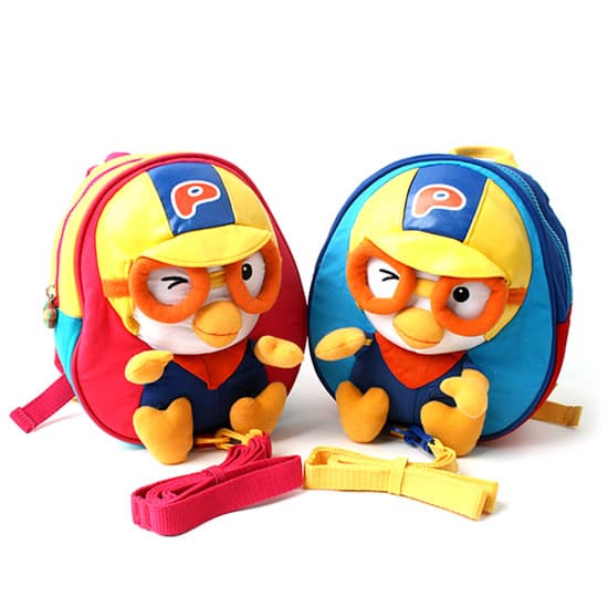 PORORO Face Safety Harness Backpack Toy Character Kids Backpack Bag PR089 