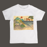 Kids oriental illust graphic T-shirt series No.3