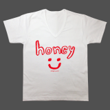 Design T-shirt honey simple unisex cotton 