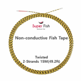 Twisted 2_strands fish tape 15M_49_2ft_ Yellow from Korea_