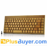 Handcrafted Bamboo Wireless Keyboard with 88 Keys (Anti-Static, Anti-Radiation, Eco-Friendly)